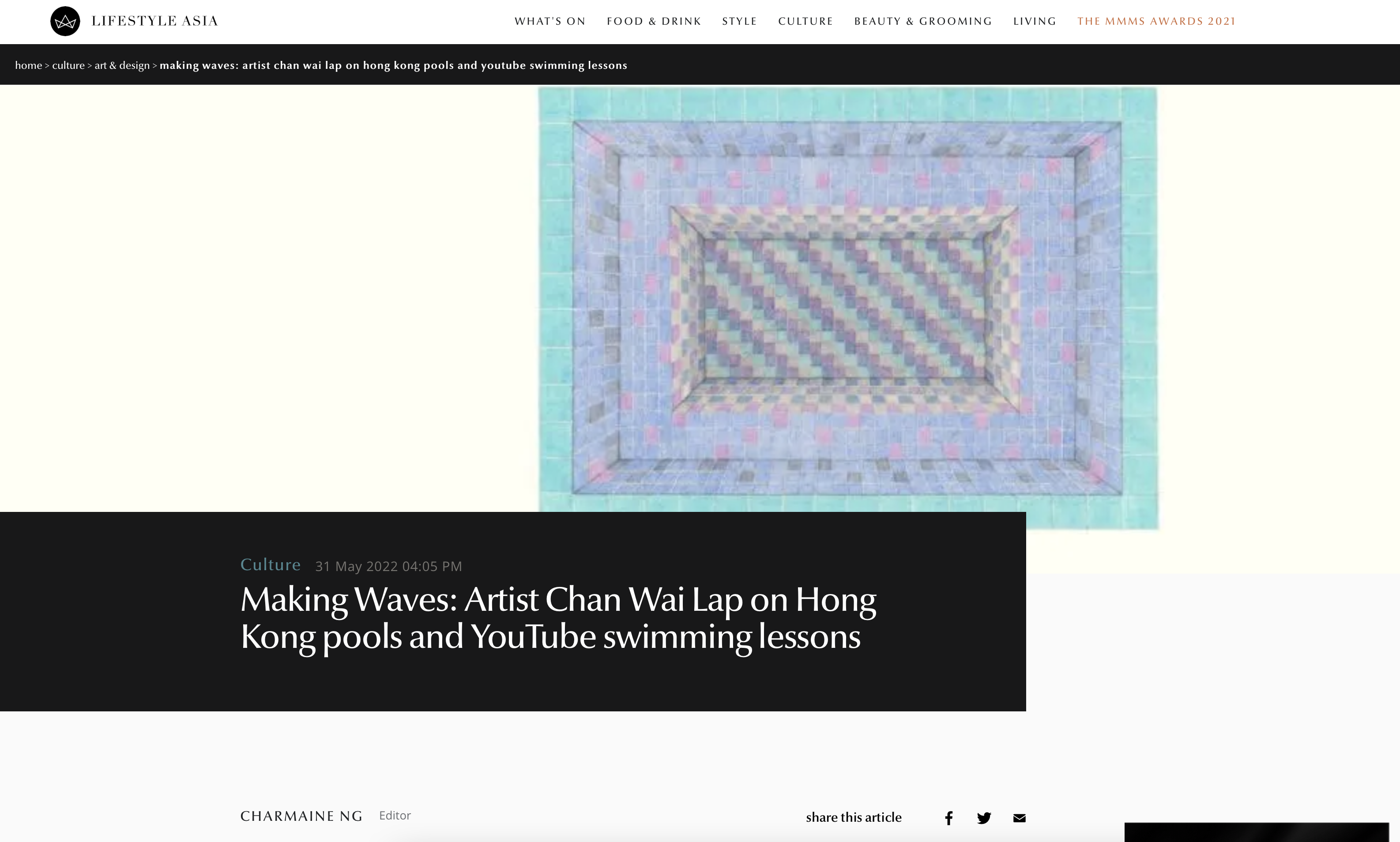 LIFESTYLE ASIA | making waves: artist chan wai lap on hong kong pools and youtube swimming lessons